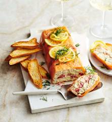 Smoked salmon terrine
