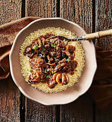 Cous cous con moscardini e olive