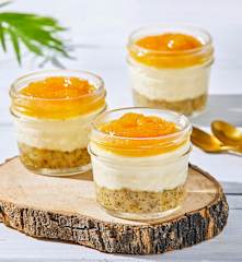 Individual Pineapple Cheesecakes