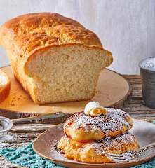 Newfoundland White Bread and Toutons (Frybread)
