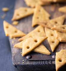 Bolachas de queijo vegan