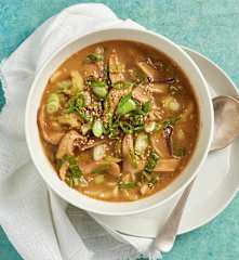 Shiitake Mushroom Soup with Burdock Root