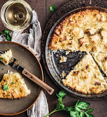 Flamiche sans pâte au tofu fumé