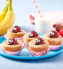 Steamed Banana Muffins