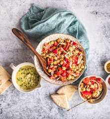 Ensalada especiada de garbanzos