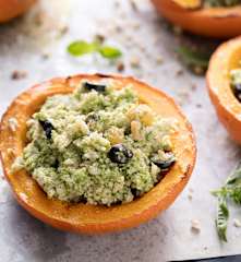 Mijo con pesto de avellanas y brócoli