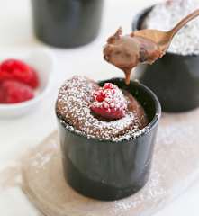 Mi-cuits vapeur chocolatés au coeur fondant (Métrique) (TM6, TM5)