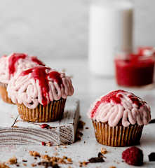 Cupcakes cerveau d'Halloween
