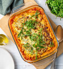 Ofenpasta in Gemüsesauce