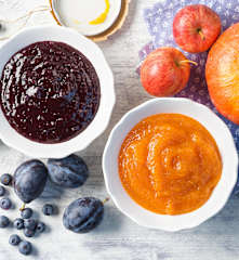 Zwetschken-Heidelbeermarmelade & Apfel-Kürbismarmelade (XXL)