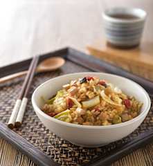 杏鮑菇麻香炊飯