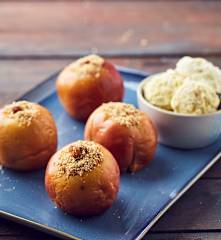 Mele a Cottura Lenta con crumble di frutta secca