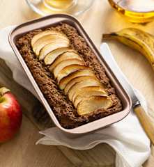 Apple and whole banana loaf