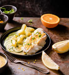 Filety z dorsza z masłem cytrusowym