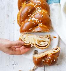 Brioche tressée à la cannelle