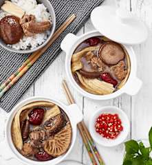 Pork Rib Soup With Dried Shiitake Mushroom And Bean Curd