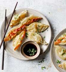 Gyoza au poulet à l'ail