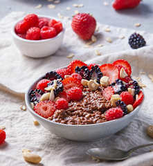 Avena de chocolate sin lácteos