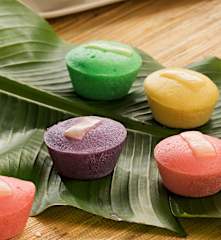 Pasteles de arroz al vapor (Putos) - Filipinas