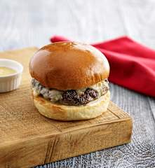Oven Mushroom and Beef Burger