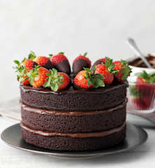 Triple Chocolate Layer Cake