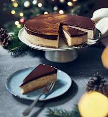 New York Zimt-Cheesecake mit Schokoganache