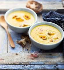 Velouté de moules au safran