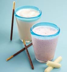 Lait framboise banane