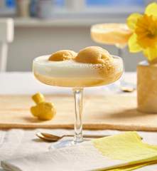 Ananas-Sorbet mit Crémant