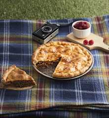 Torta salata con melanzane e scamorza