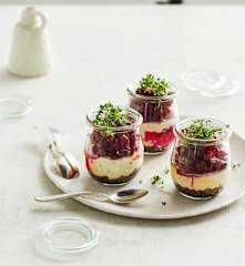 Meerrettich Cheescake mit Roter Bete