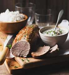 Baked Pork Tenderloin with Rice