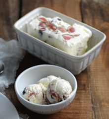 Gelado de natas e figo