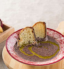 Vellutata di porri e radicchio