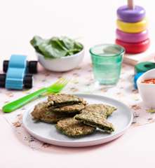 Placki ze szpinakiem (dla dzieci)