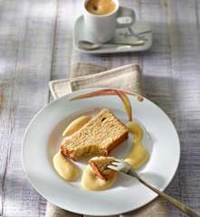Baumkuchen mit Baileys-Zabaglione