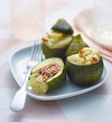 Courgettes farcies au canard