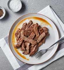 Browning Beef Strips