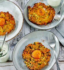 Zucchini-Frühstücks-Nester