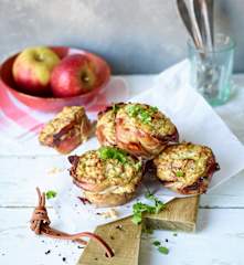 Apfel-Speck-Muffins