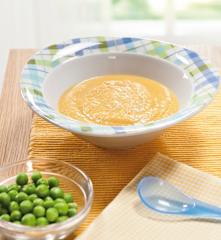 Crema di verdure e piselli con vitello multiporzione (7-9 mesi)