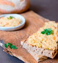 Patê de grão com sabor a mar