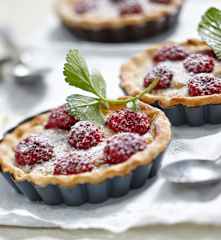 Tartelettes amandine aux framboises