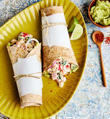 Gemüse-Avocado-Wraps