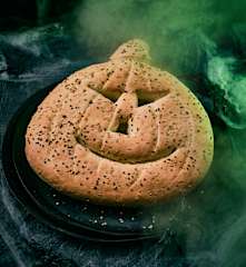 Halloween-Kürbis-Fladen