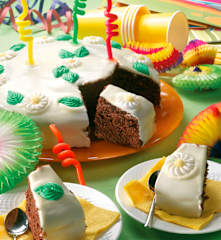 Torta banana e cioccolato glassata alla ricotta