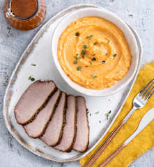 Purée z ziemniaków, batatów i pietruszki