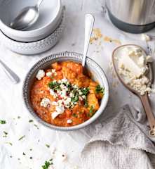 Pâtes orzo au potiron et au poivre
