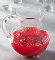 Limonada de frambuesa