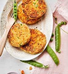 Galettes de légumes et poulet